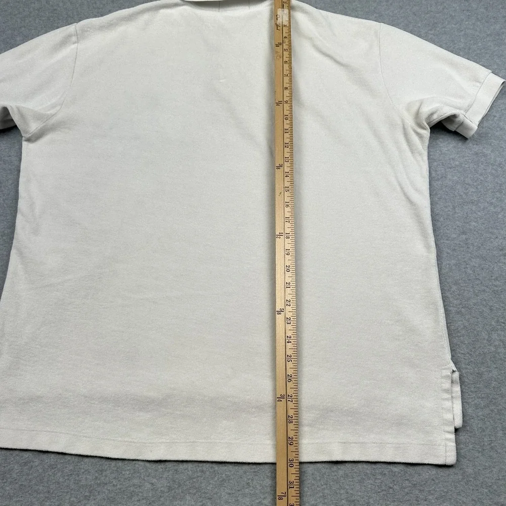 Ralph Lauren Polo Shirt Mens XL White Classic Fit Short Sleeve Golf Casual‎